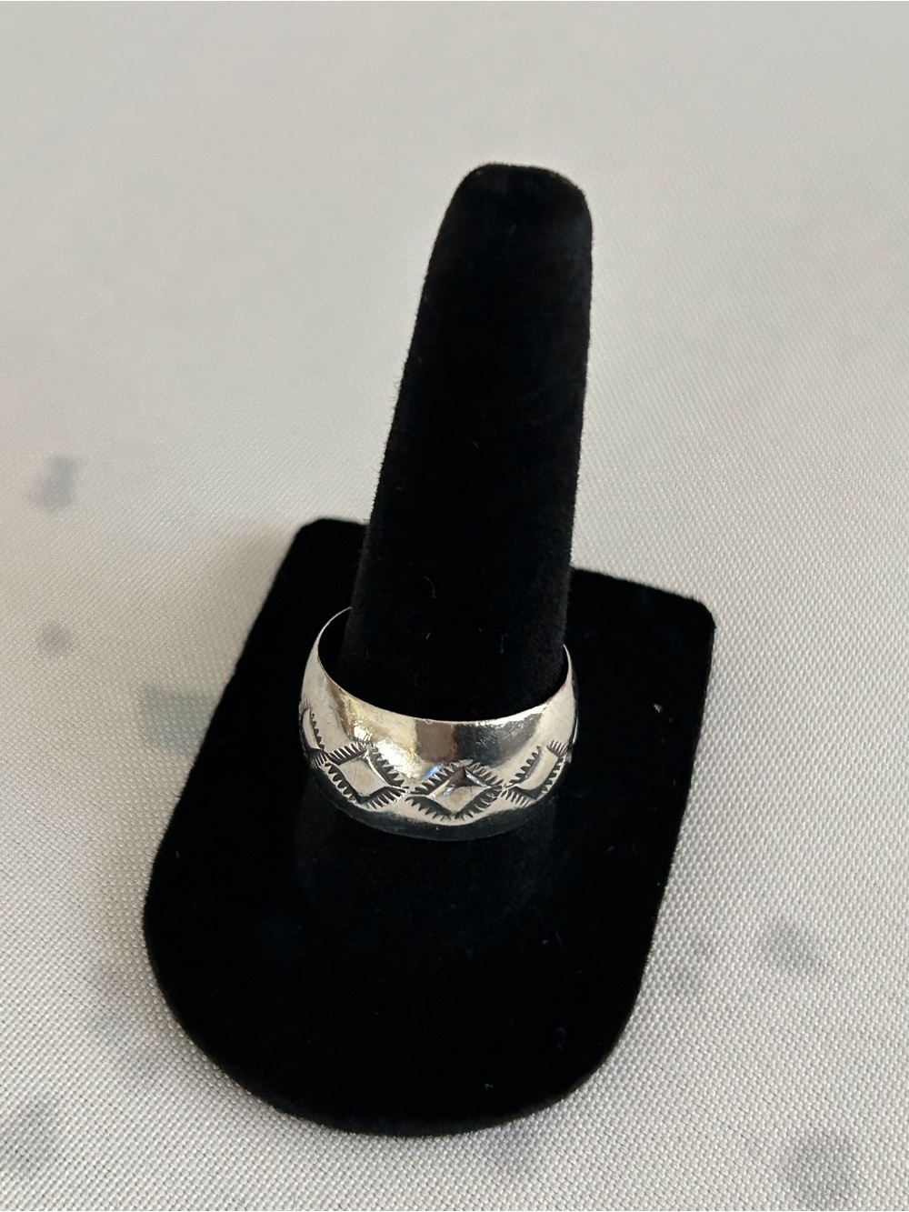 Sterling Patterned Band Ring